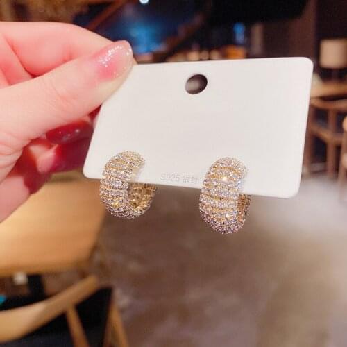 925 Sterling Silver New Drop Earrings Female Dazzling Big Dangle Earrings Lovely Temperament Fashion Jewelry Handmade Gifts