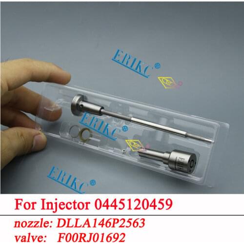 0445120459 Fuel Injector Repair Overhaul Kit Nozzle DLLA146P2563 0433172563 Control Valve F00RJ01692 For Bosch 0 445 120 459
