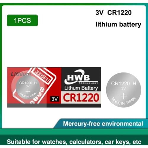 1pcs CR1220 DL1220 BR1220 LM1220 Cell Coin Button Lithium Battery for maxell 3V CR 1220 For Watch Electronic Toy Remote
