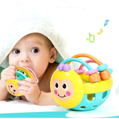 1 Pc Baby Rattles Toy Car Hand Bell Baby Toys 0-12 Months Soft Plastic Baby Teether Grasping Ball Baby Mobile Educational Toddle