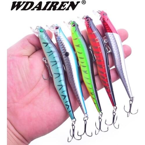 1Pcs Fishing Lures Hard bait Floating Minnow 11.5cm 10g Artificial Wobblers Crankbait Winter Fishing Tackle Plastic Pesca Isca