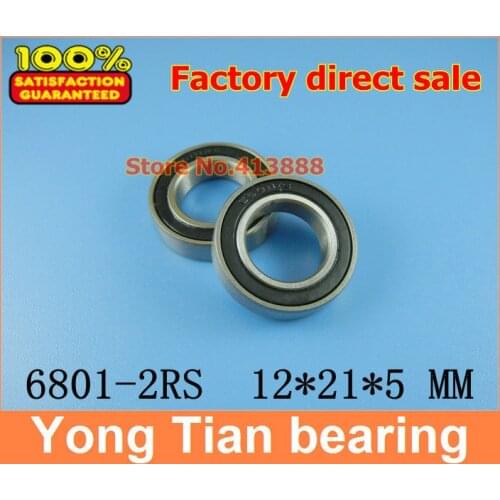 1pcs) SUS440C environmental corrosion resistant stainless steel bearings (Rubber seal cover) S6801-2RS 12*21*5 mm
