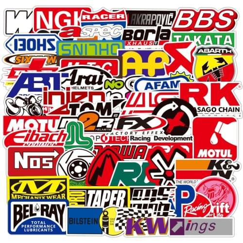 10/30/50/100PCS JDM Racing Car Modification Graffiti Stickers Waterproof Car Motorcycle Travel Luggage Guitar Fridge Sticker Toy