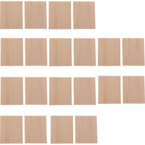 20x Defense Forces Natural Unfinished Wood Pieces Wooden Plate
