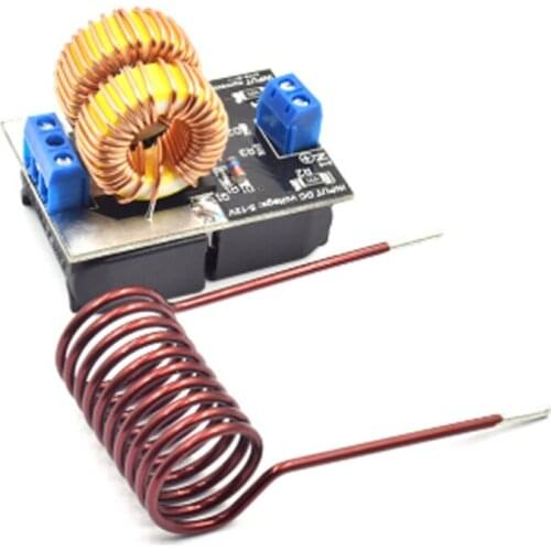 5-12V 120W Mini ZVS Induction Heating Board Flyback Driver Heater DIY Cooker with Ignition Coil Tesla Driver