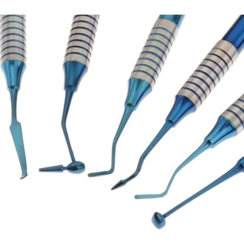 6pcs Composite Resin Filler Set Spatula Polish Coated Restoration Kit