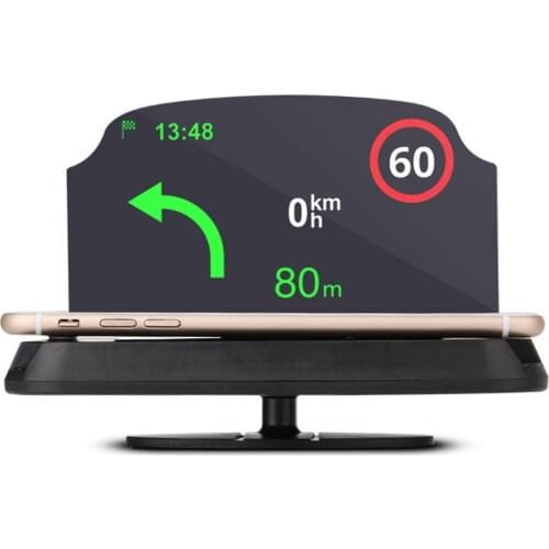 Car GPS Navigation Holder HUD Head Up Display Projector Phone Holder Mount