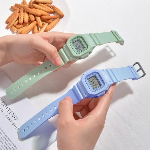 Digital Watches For Childrenchild Stopwatch 10pcs Luminous Watch Boy Children White Wrist Watch Sport Clock Relogio Feminino