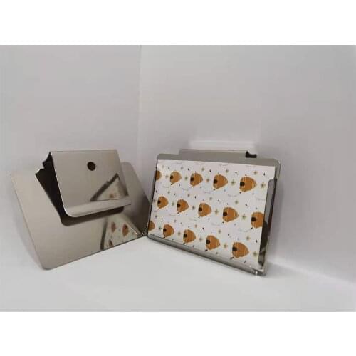 Home Decoration 4 Pcs Clip Label CardHolders Home Organization For Baskets Bins Removable Metal Clips Chalkboard Stickers Label