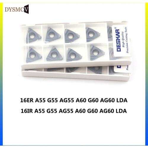 DESKAR100% original 16IR 16ER AG60 AG55 LDA carbide insert thread turning insert cutting coating CNC turning tool