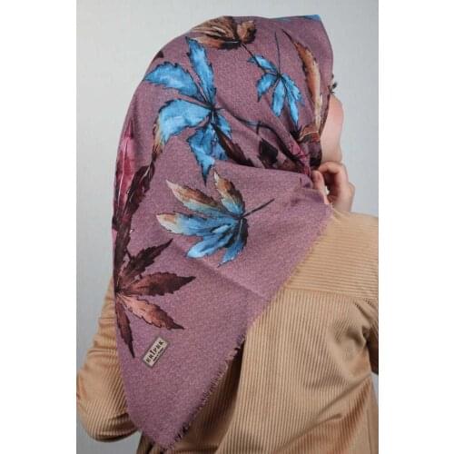 ERİPEK PATTERNED LINEN FLAMLI SCARF-DESEN-17-RENK-21