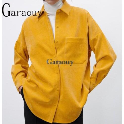 Женские вельветовые рубашки Garaouy China At AliExpress