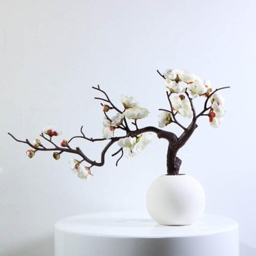 Artificial Flower Tree Branch Simulation Flower Home Office Table Centerpiece Fake Floral Decor