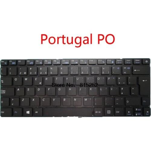 Laptop Keyboard For Inphtech U731IT Portugal PO United Kingdom UK Latin America LA Italian IT black without frame new