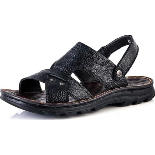 Masculino cuero rubber couro sandal homme shoe comfort walking slippers sandles vietnam piel casual praia s big roman homens in