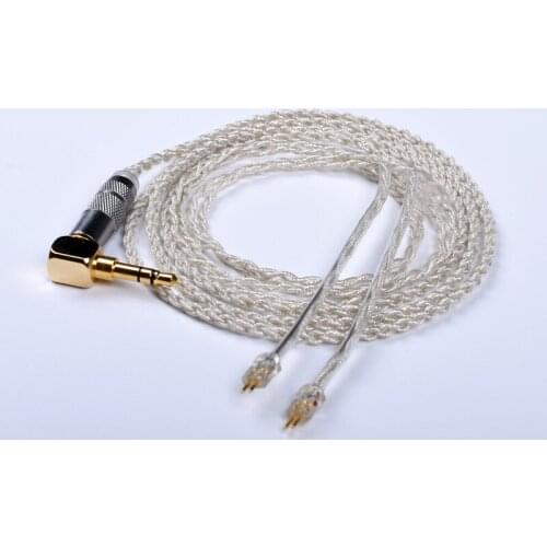 Upgraded 2 Pin 0.78mm Cable for Weston TFZ 1964 w4r um3x es3 es5 Earphone 4 Cores Headset Cables for iPhone Android Android IOS