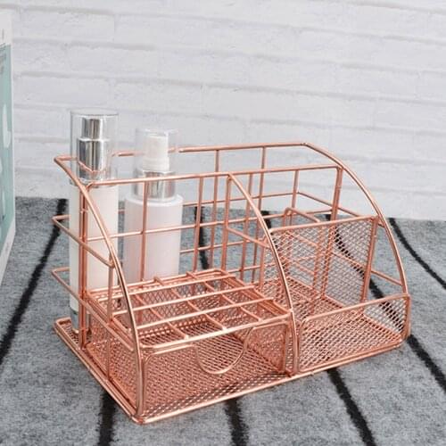 1Pc Fashion Multifunctional Desk Storage Rack Student Stationery Table File Organizer Finishing Basket Office Supplies
