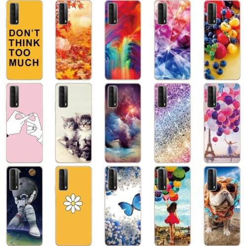 For Huawei P Smart 2021 Case PPA-LX2 Soft Slim Cute Silicone Phone Cases For Huawei PSmart 2021 Back Cover Protector Shell Coque