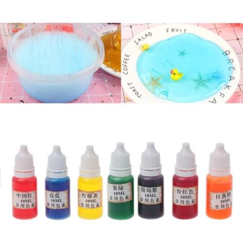 7 Colors Dye Colorant Set Slime Jewelry Making Skin Safe Liquid Resin Pigments