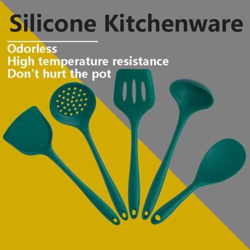 5 Type Silicone Kitchenware Cooking Utensils Set Non-stick Cookware Spatula Shovel Kitchen Cooking Tools Set Kitchen Accessories