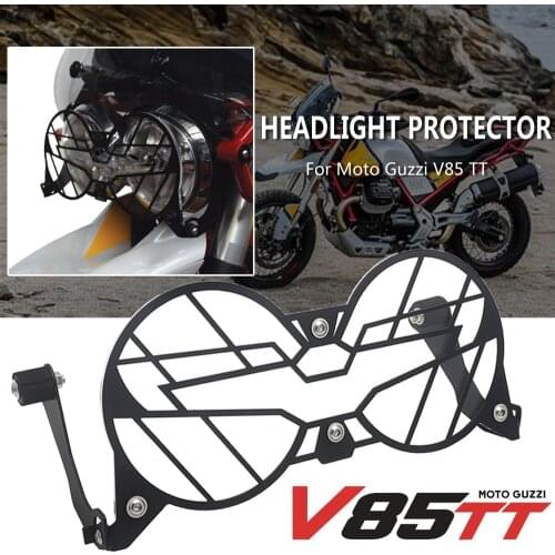 For Moto Guzzi V85 TT NEW Motorcycle Folding Headlight Guard Protector Grill Double Protection V85TT