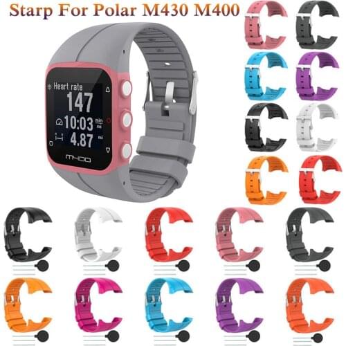 New Hot Sale Colorful Replacement WatchStrap For Polar M400 M430 GPS Running Smart Watch Soft Silicone For Polar sport WristBand