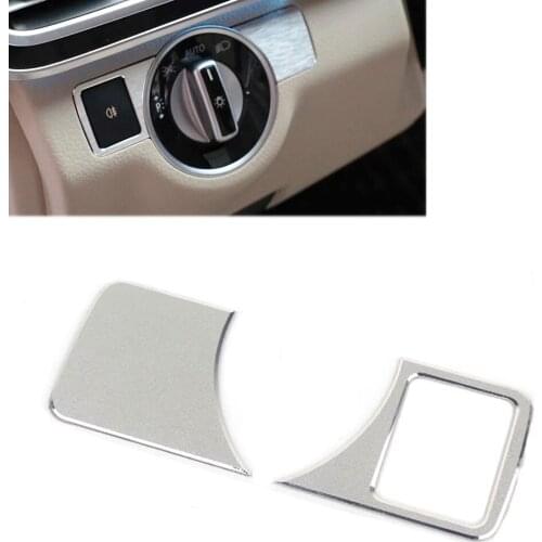 New Interior Al Headlight Button Switch Frame Trim Cover for Mercedes BENZ E CLS ML Class W212 W218 W166