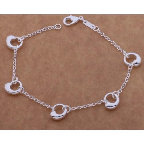 Wholesale High quality silver plated Fashion jewelry Bangles bracelet WB-123