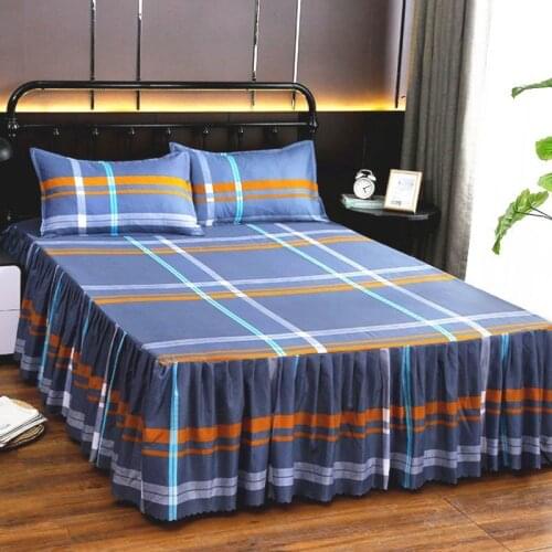 3Pcs Fitted Sheet Bed Sheets and Pillowcases Dustproof Bed Spreads Cute Bed Sheets for Queen King Size Home Textiles Sheet Skirt