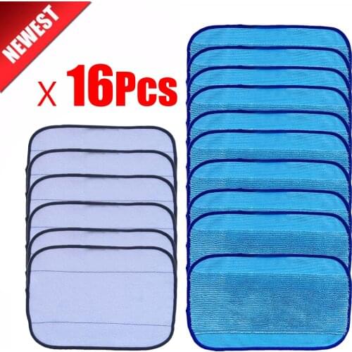 High quality 10pcs Wet +6Pcs dry Microfiber Mopping Cloths for iRobot Braava 321 380 320 380t mint 5200C 5200 4200 4205 Robot