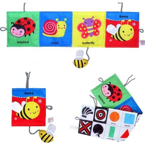 Baby Toys Knowledge Baby Cloth Book Around Multi-touch Multifunction Fun And Double Colorful Newborn Bed Bumper 0-12 Months