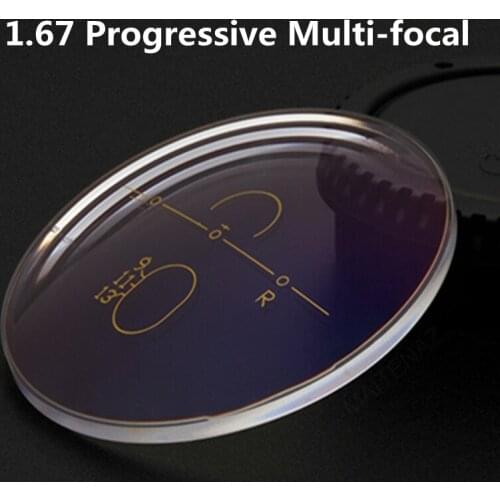 1.67 Index Ultra-thin Progressive Multi-Focal Lens Scratch Resistant Astigmatism Myopia Hyperopia Short Middle Far Reading Lens