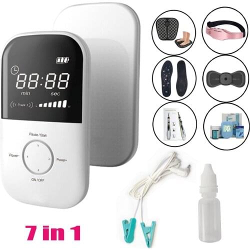 LASTEK 7 in 1 Insomnia CES Therapy Device Anti Depression Anxiety Migraine Treatment 6 Free Gifts Home Health Care Massager Kit