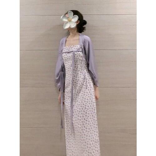 Hanfu Women Purple Ethnic Style Hanfu Dress Tang Costume Hanfu High Waist Fairy Dress Chinese Dresses Chinese Costume Clothes