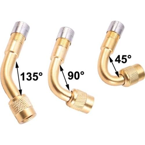 1 Pcs Moto Bike Car 45,90,135 Degree Angle Valve Adaptor Tyre Tube Extension Adapter for Universal Cars Motorcycle