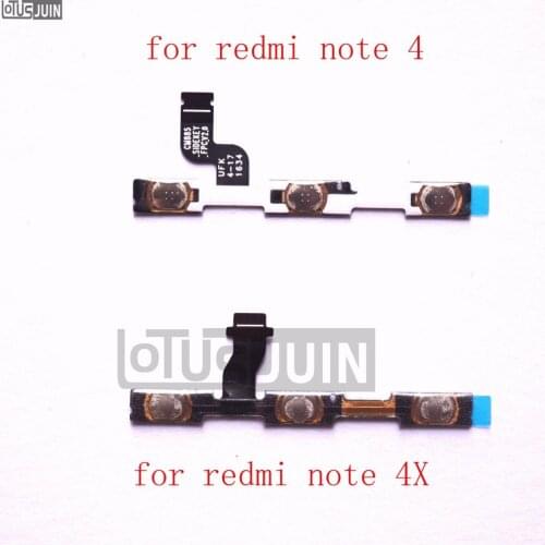 10PCS for Xiaomi Redmi Note 4/Note 4X Power Volume Key ON/OFF Button Switch Flex Cable Ribbon Replacement Repair Spare Parts