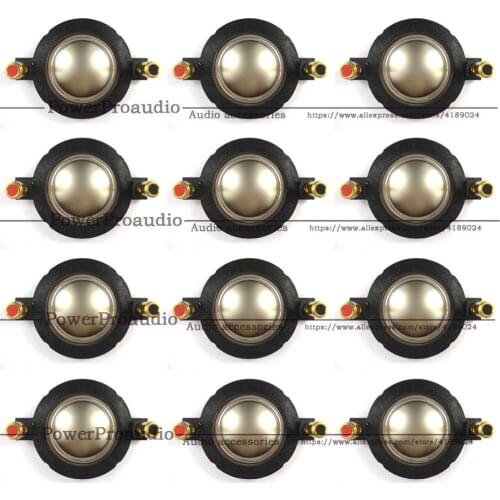 12PCS/LOT 34.4MM Tweeter Diaphragm Voice Coil Titanium Film aluminum Driver 34.5 core components With Column 90MM