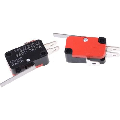 5pcs/lot Limit Switch V-152-1C25 SPDT 1NO 1NC 3Pin Short Straight Hinge Lever Limit Micro Switch