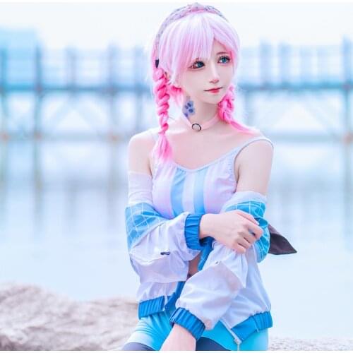 Anime! Arknights Blue Poison Marthe Collection Shoal Rhythm Uniform Cosplay Costume Halloween Party Outfit For Women 2021 NEW