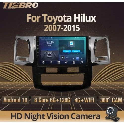 2DIN Android 10 Car Radio For Honda Fortuner Hilux 2007-2013 Stereo Receiver GPS Navigation Auto Radio Car Multimedia Player DSP