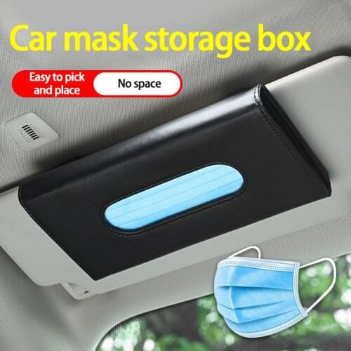 Car Tissue Box Towel Sets Car Sun Visor Tissue Box Holder Auto Interior Storage Mask storage Decoration for BMW Car Accessories