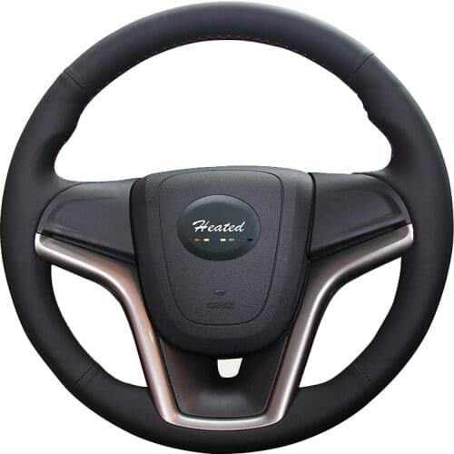 Steering wheel cover for Chevrolet Malibu 2011-2014 Volt 2011-2015 car styling Microfiber leather braid on the steering wheel