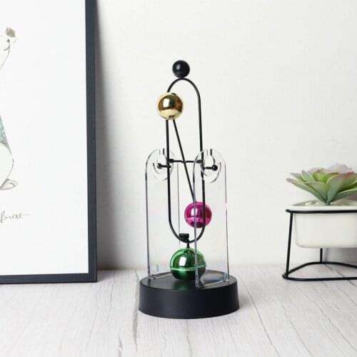 Color Ball Celestial Body Forever Instrument Electric Wiggler Wobble Rotation Balance Magnetic Rotary Pendulum Globe Ornaments