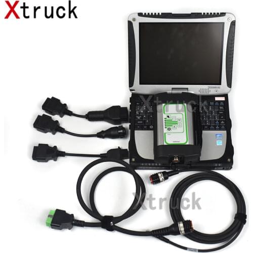 Truck Diagnostic tool for volvo Vocom 88890300 scanner with laptop install 2 software into 1 laptop/Hard Disk PTT