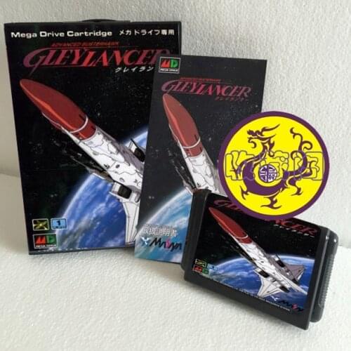 Gleylancer 16 bit SEGA MD Game Card Boxed With Manual For Sega Mega Drive For Genesis