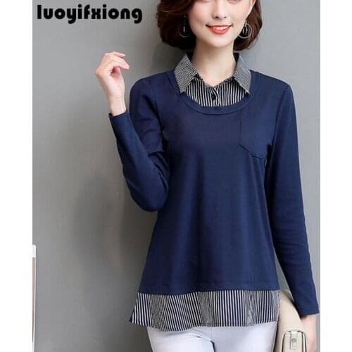 Luoyifxiong Striped Blouses