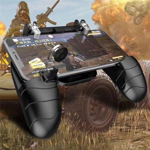 Mobile Phone Wireless Joystick Controller PUBG Game Gamepad Holder L1R1 Fire Button Shooter Remote Control For iPhone Android