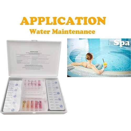 2 in 1 Aquarium Swimming Pool Tester Set with White Case for Chlorine/PH