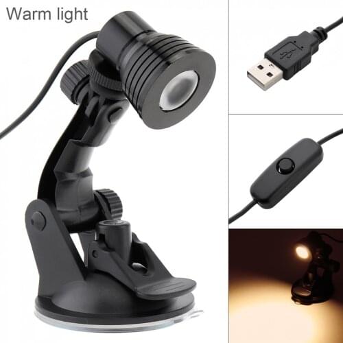 Warm Light Power Table Lamp Flexible Eye Protection Desk Suction Cup Lamp Bedroom Living Room Decoration Lamp for Study /Reading