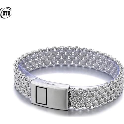 Drop Shipping Men Bracelet Silver Color Buddha Bracelet & Bangle Male Accessory Gift Hip Hop Party Rock Buddha Jewelry